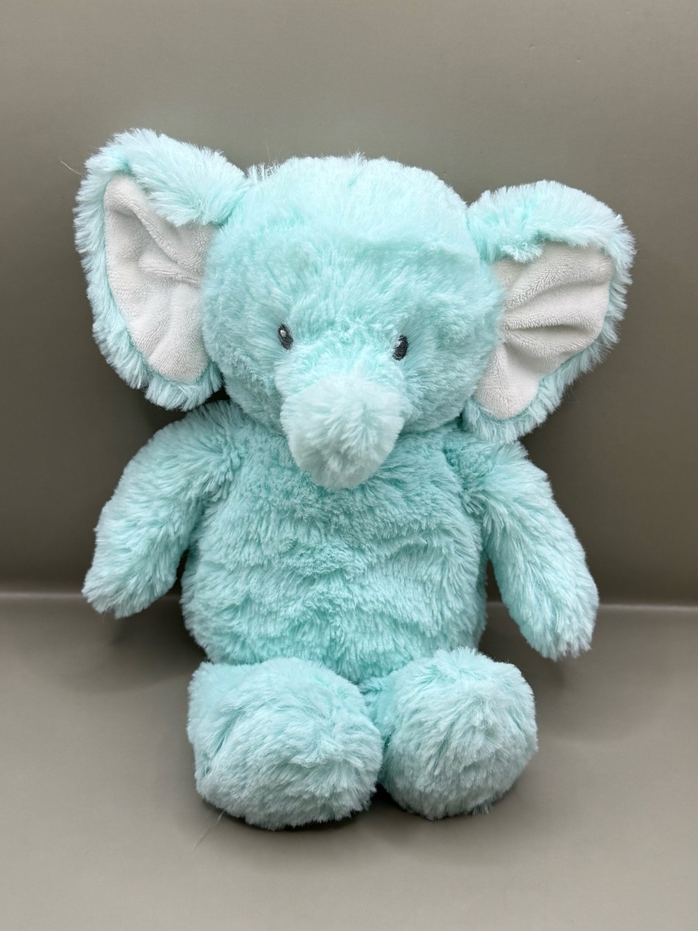 Carters Aqua Blue Elephant Plush Stuffed Animal Lovey